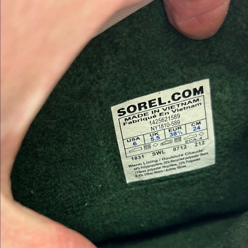 Sorel Black and Pink Winter Boots